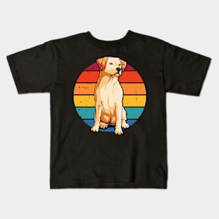 Labrador Retro Doglovers Golden Retriever Kids T-Shirt